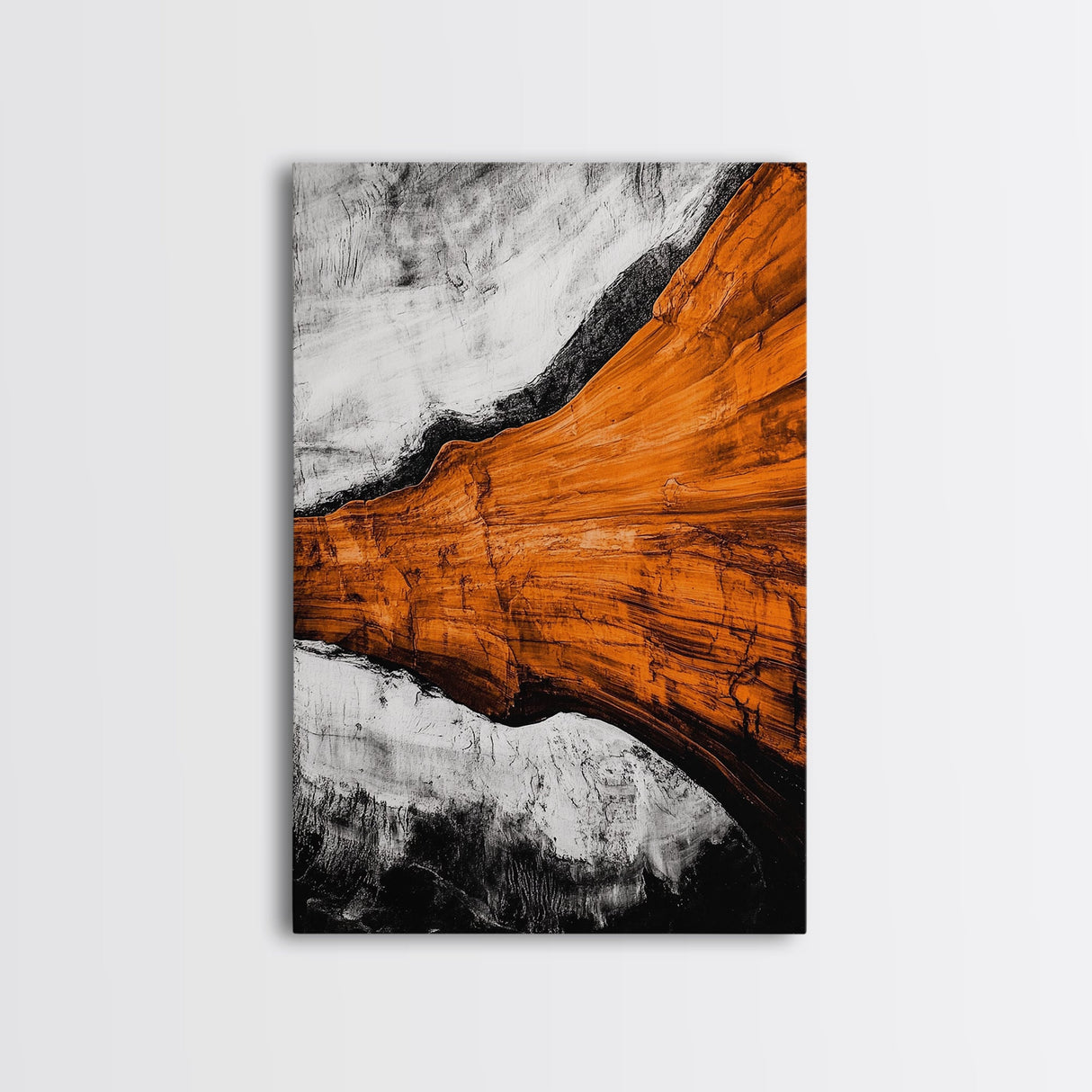 Desert Abstract, Earthy Canvas Print, Warm Toned Art, Southwest Wall Decor, Modern Boho Painting, Minimalist Home Artwork