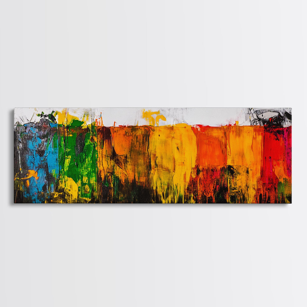 Vibrant Abstract, Colorful Texture, Bold Art, Framed Canvas Print, Boho Wall Art, Modern Home Decor, Statement Painting, Office Art