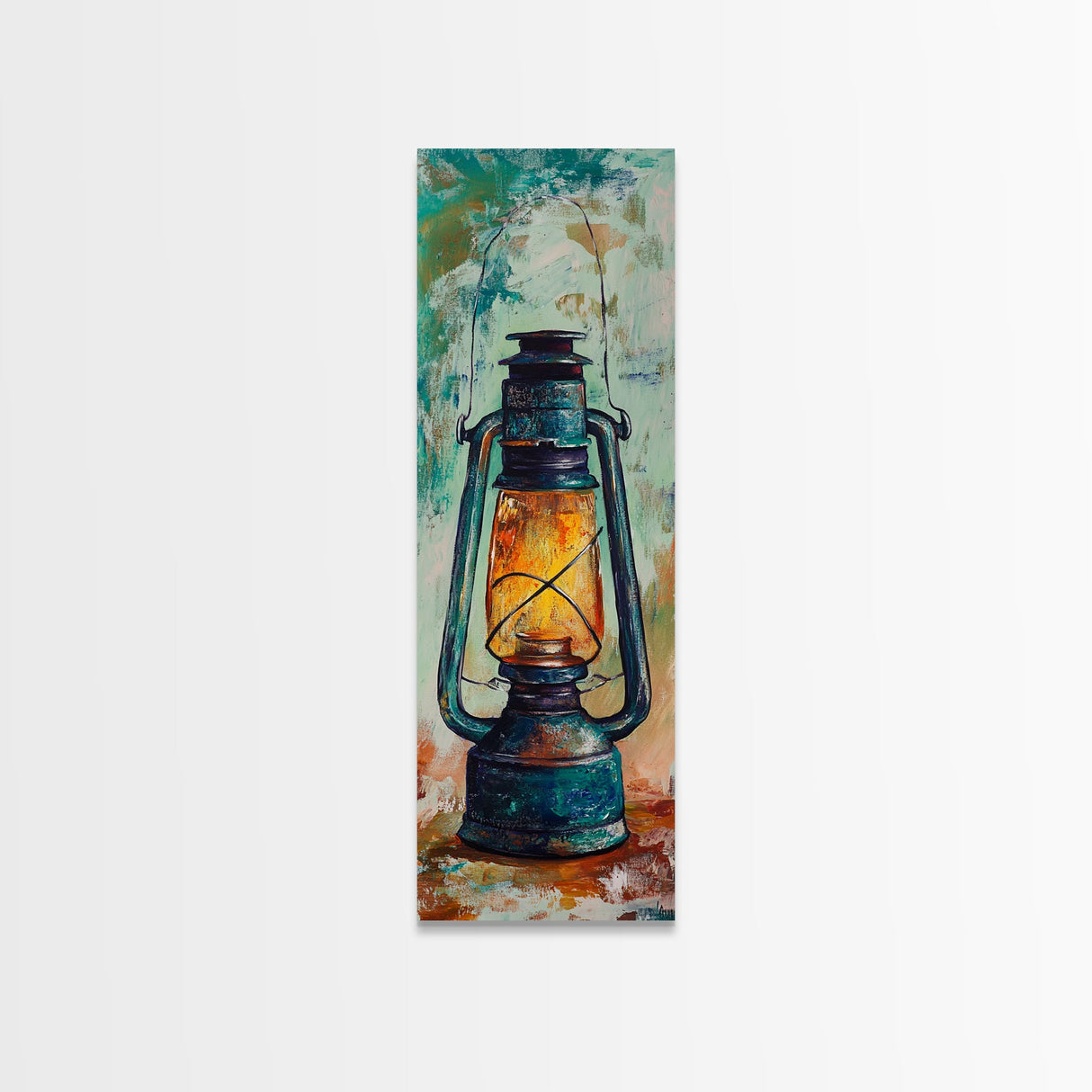 Lantern Glow Canvas Print rustic decor moody art farmhouse art wabi sabi art guest room art gift idea him gift idea her