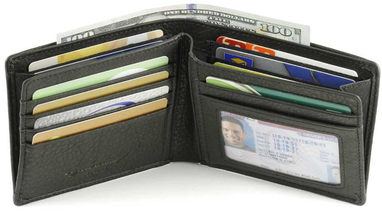 Leather RFID Blocking 15 Card Pocket Bilfold by Osgoode Marley