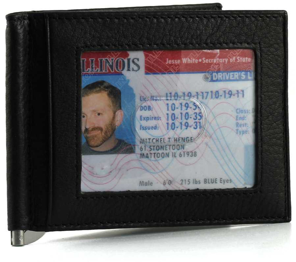 Leather RFID Money Clip Wallet by Osgoode Marley