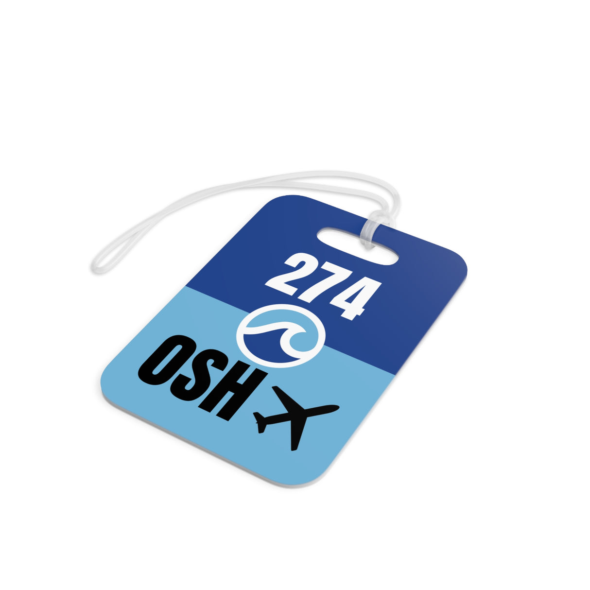 Oshkosh Wisconsin, Area Code / Airport Tag for Bags and Luggage - 274 / OSH