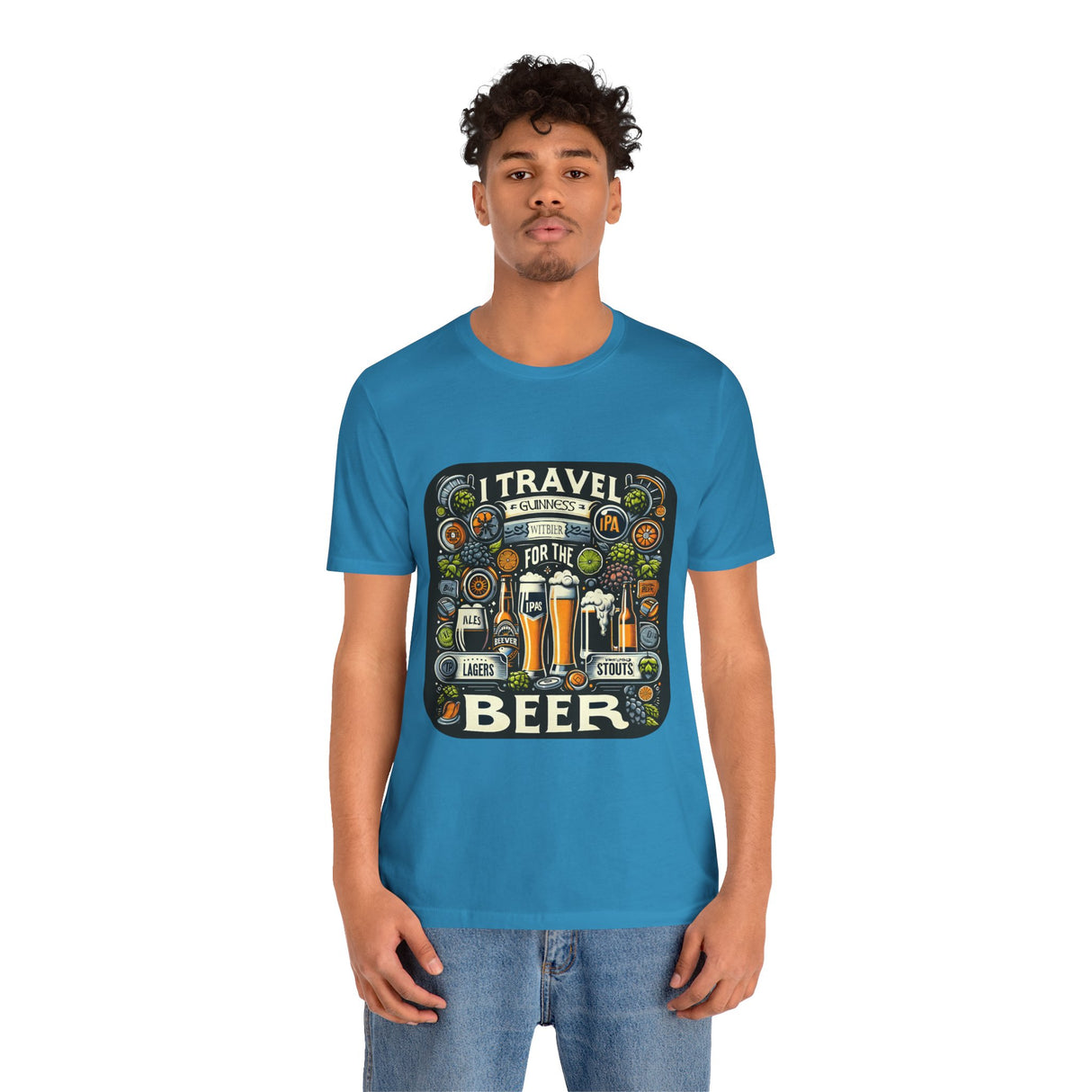 "I Travel for The Beer" full color T-shirt
