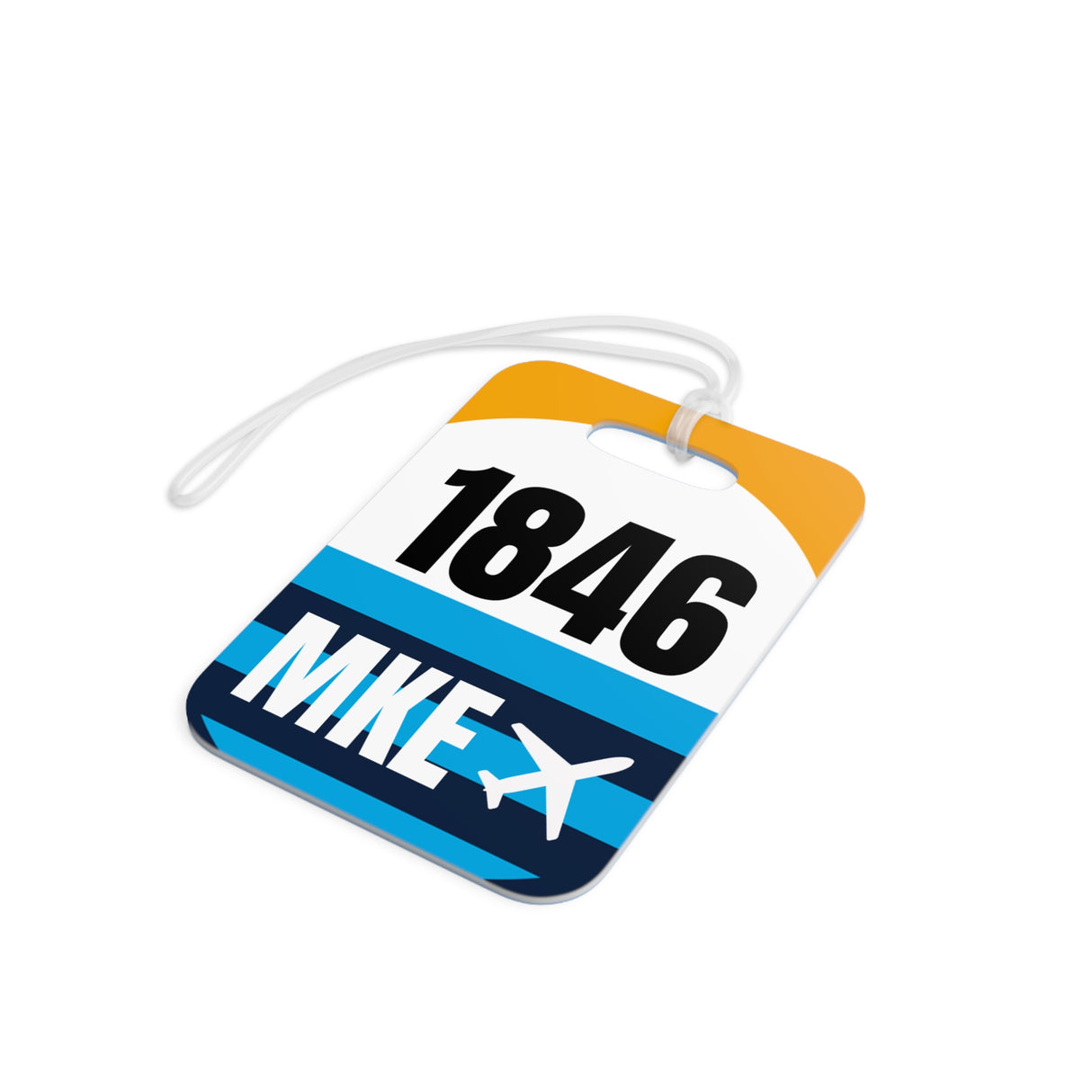 Milwaukee Wisconsin, Airport Tag for Bags and Luggage - 1846 / MKE