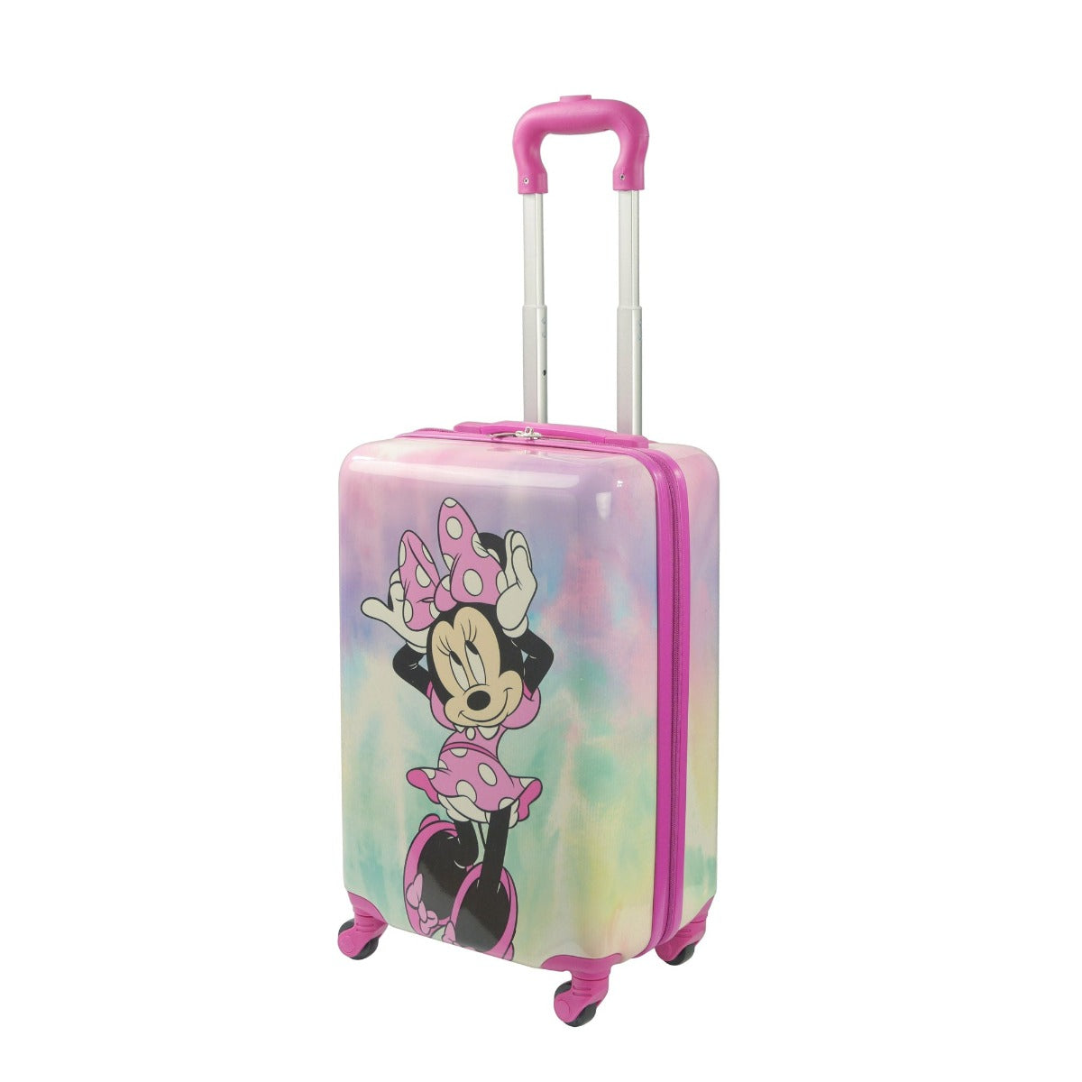 Equipaje giratorio de 21" para niños en colores pastel de Minnie Mouse de Disney