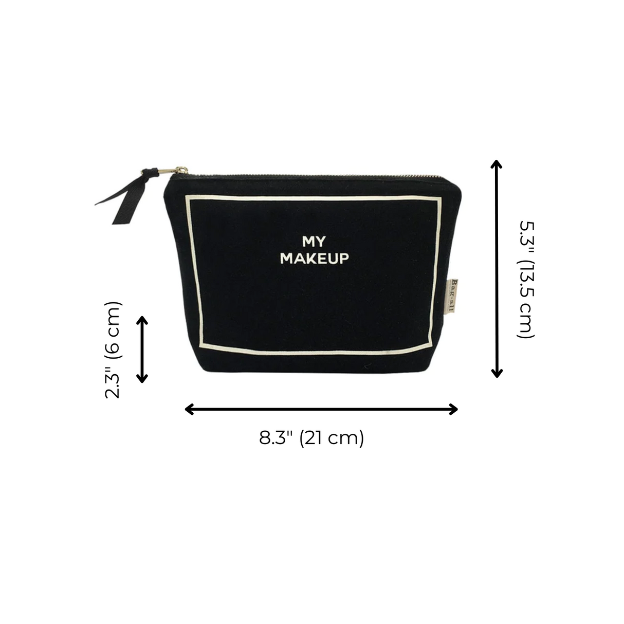 My Makeup Pouch, Coated Lining – Black