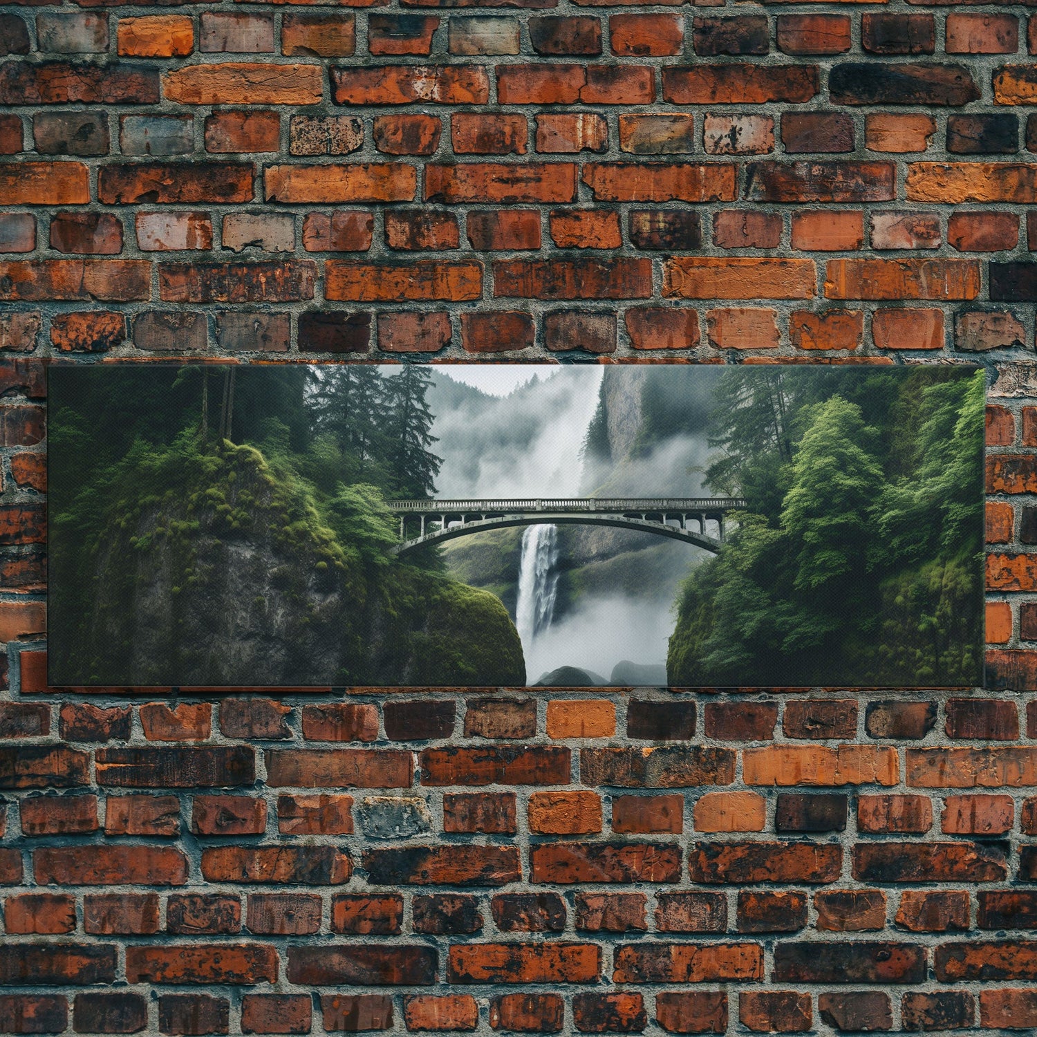 Panoramic Print of Multnomah Falls Oregon Extra Large Wall Art, Panoramic Wall Art, Panoramic Landscape Print, Landscape Photography