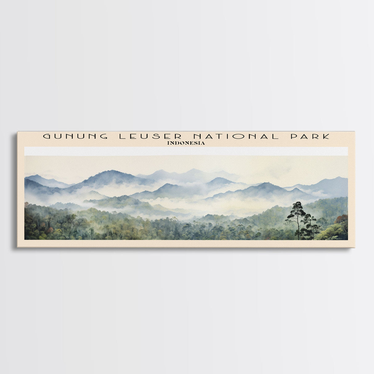 Gunung Leuser National Park Wall Art Travel Poster Print, Gift For Travel Lover, Vacation Gift, COUNTRY Wall Art, Home Decor, Original Art