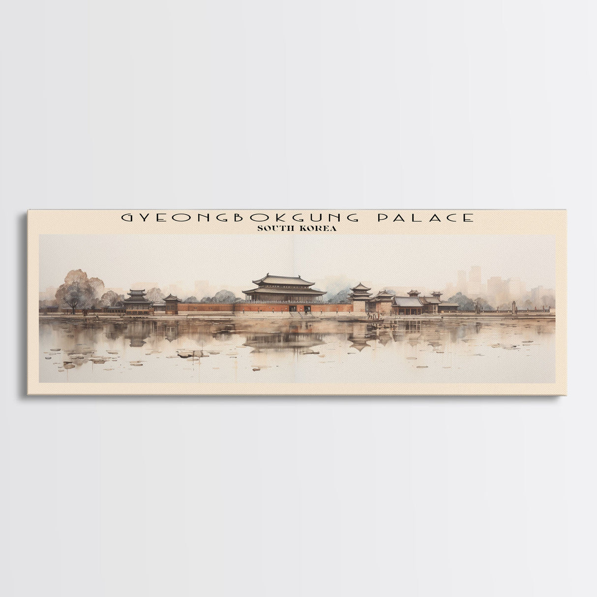 Gyeongbokgung Palace Travel Print Wall Art, Travel Poster Print, Retro Style COUNTRY Home Decor, Wall Hanging, Travel Gift Idea, Unique Metal Art