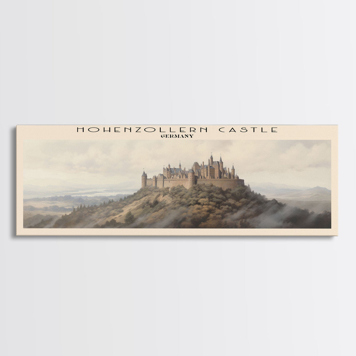 Hohenzollern Castle Travel Print Wall Art, Travel Poster Print, Retro Style COUNTRY Home Decor, Wall Hanging, Travel Gift Idea, Unique Metal Art