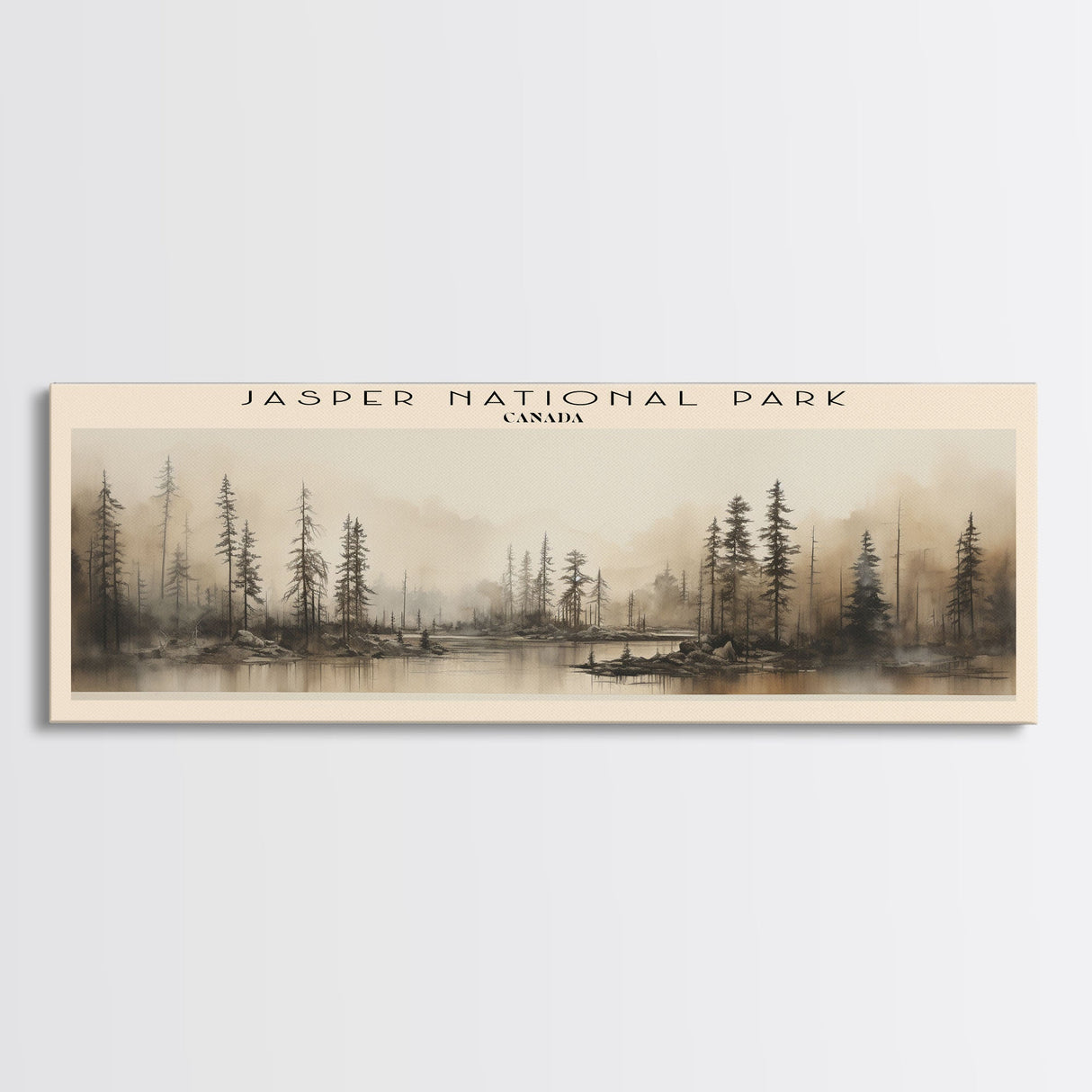 Jasper National Park Travel Print Wall Art, Travel Poster Print, Retro Style COUNTRY Home Decor, Wall Hanging, Travel Gift Idea, Unique Metal Art
