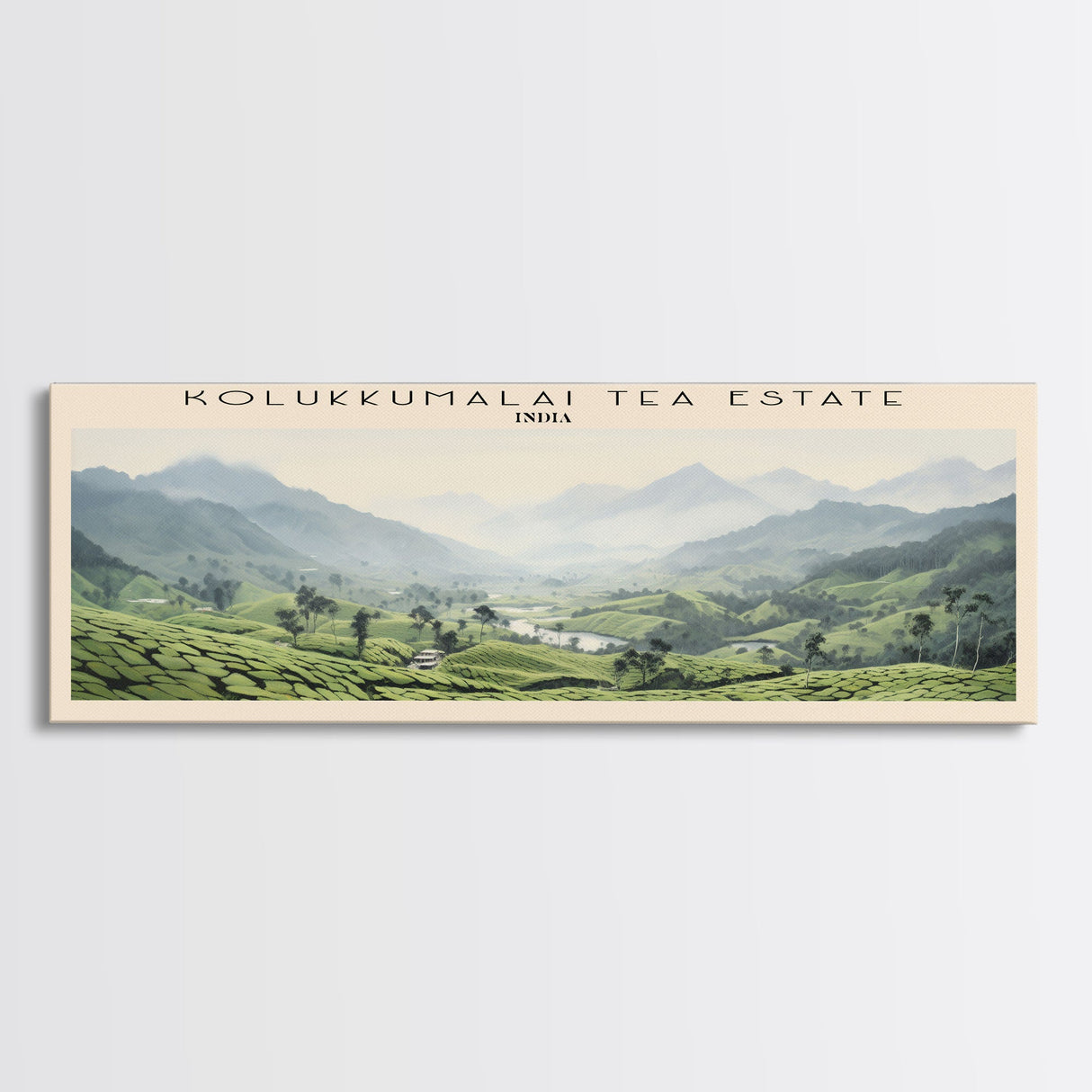 Kolukkumalai Tea Estate Wall Art Travel Poster Print, Gift For Travel Lover, Vacation Gift, COUNTRY Wall Art, Home Decor, Original Art
