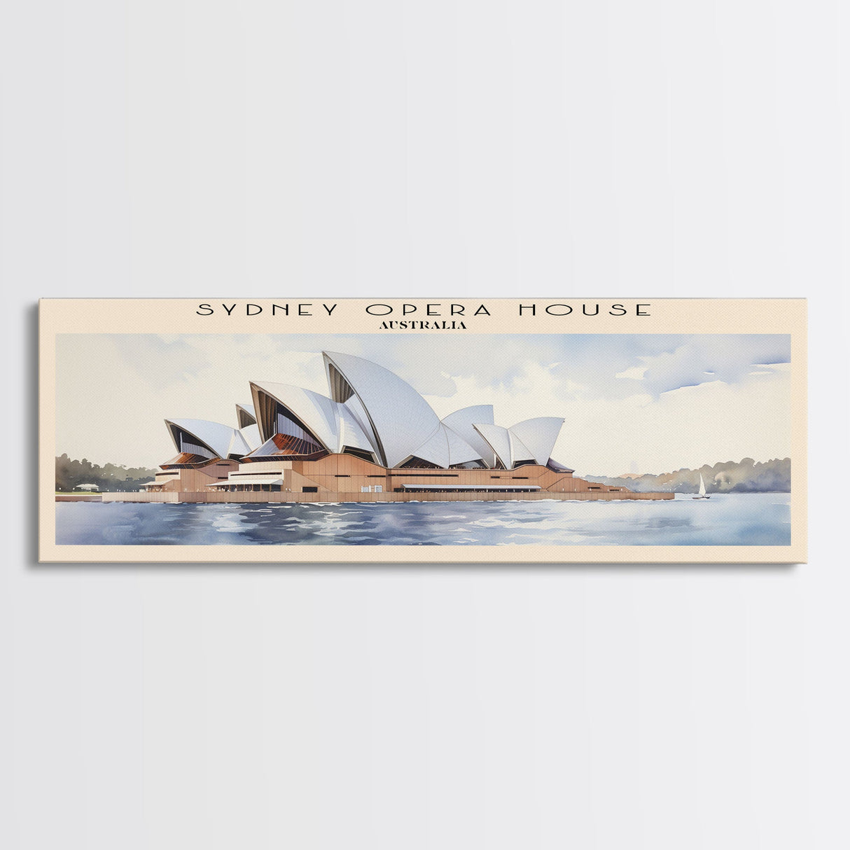 Sydney Opera House Framed Canvas Print Travel Poster | Wall Art | Home Decor | Gift For Travel Lover | Wall Hanging | Original Art