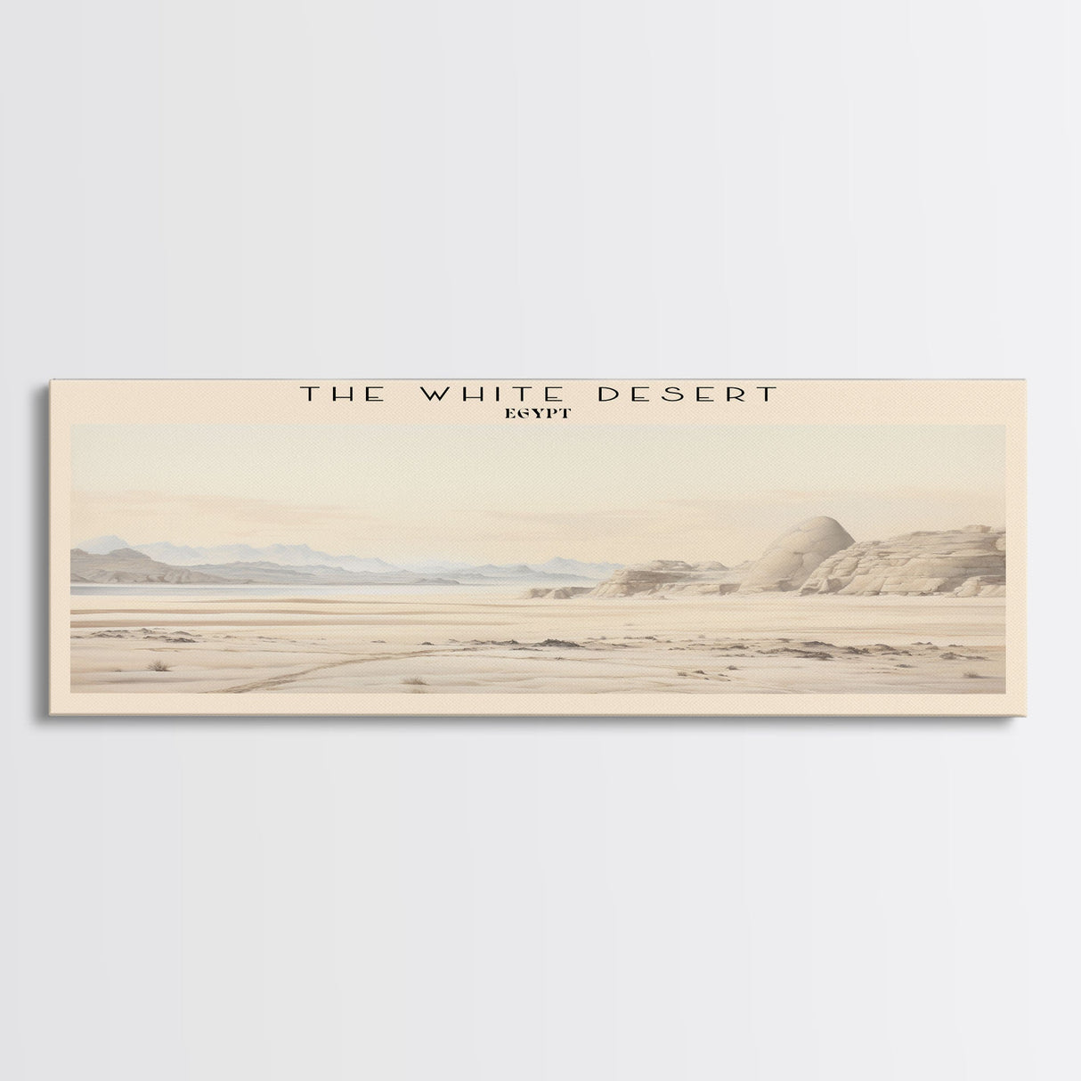 The White Desert Travel Print Wall Art, Travel Poster Print, Retro Style COUNTRY Home Decor, Wall Hanging, Travel Gift Idea, Unique Metal Art