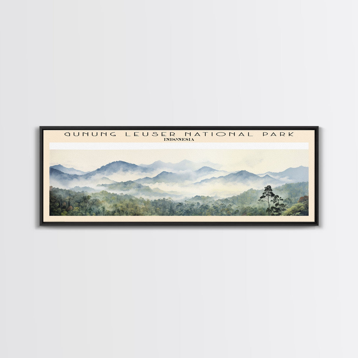 Gunung Leuser National Park Wall Art Travel Poster Print, Gift For Travel Lover, Vacation Gift, COUNTRY Wall Art, Home Decor, Original Art