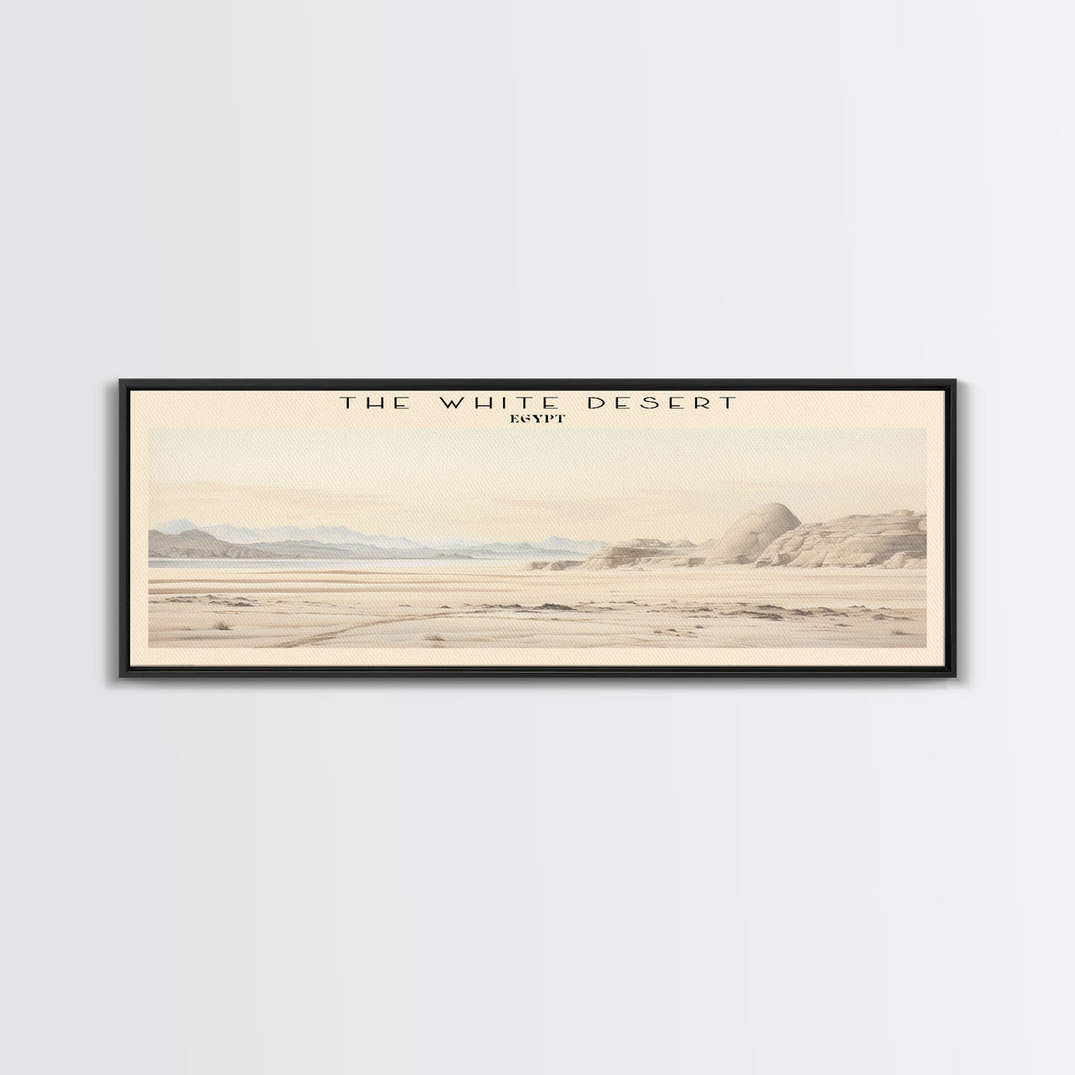 The White Desert Travel Print Wall Art, Travel Poster Print, Retro Style COUNTRY Home Decor, Wall Hanging, Travel Gift Idea, Unique Metal Art