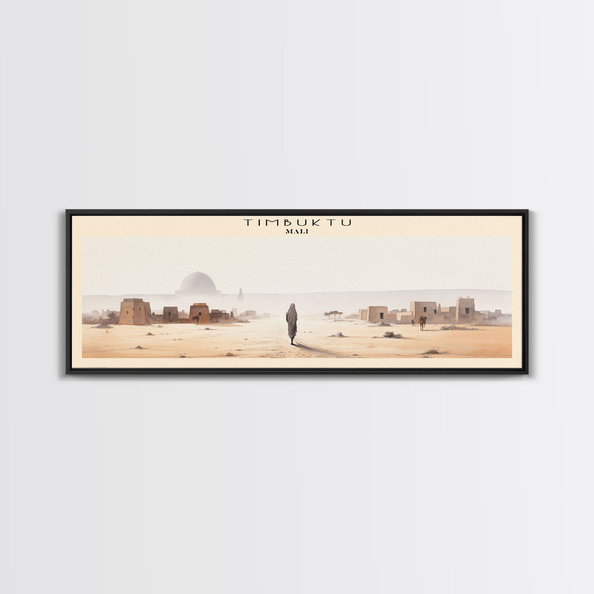 Timbuktu Framed Canvas Print Travel Poster | Wall Art | Home Decor | Gift For Travel Lover | Wall Hanging | Original Art