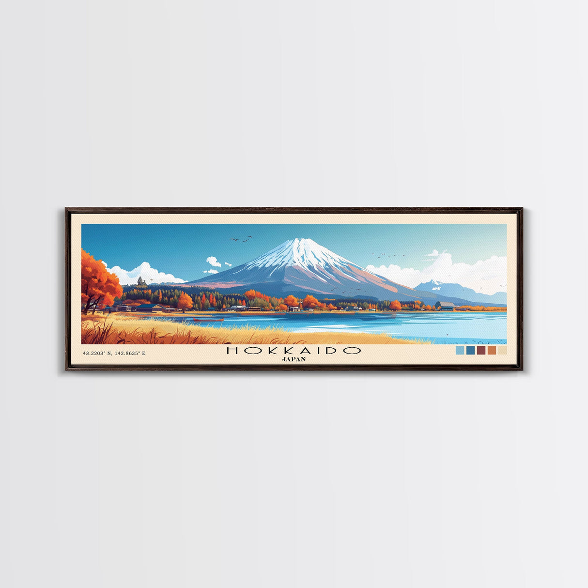 Hokkaido, Japan Panoramic Print, Vacation Gift, Japan Wall Art, Vacation Wall Art, Vacatation Memories, Beach Decor, Beach Or Lakehouse Art