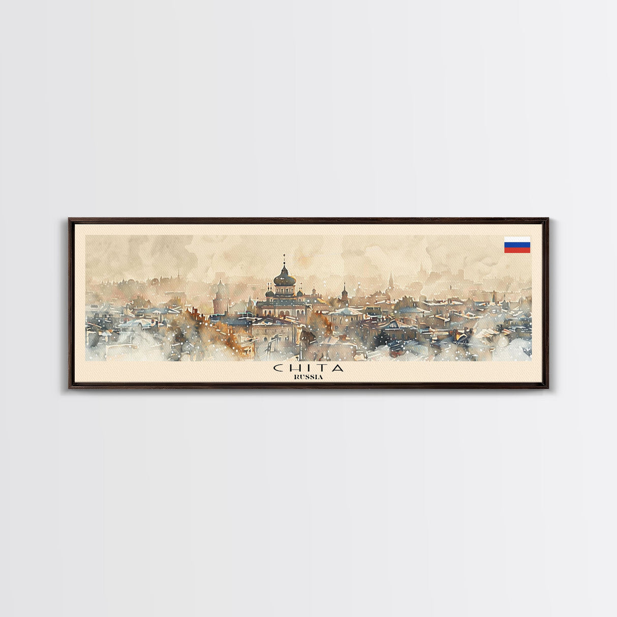 Chita Russia Travel Print Wall Art, Panoramic City Art, Travel Art, Wall Decor, Vacation Gift, Framed Canvas Print Or Metal Art