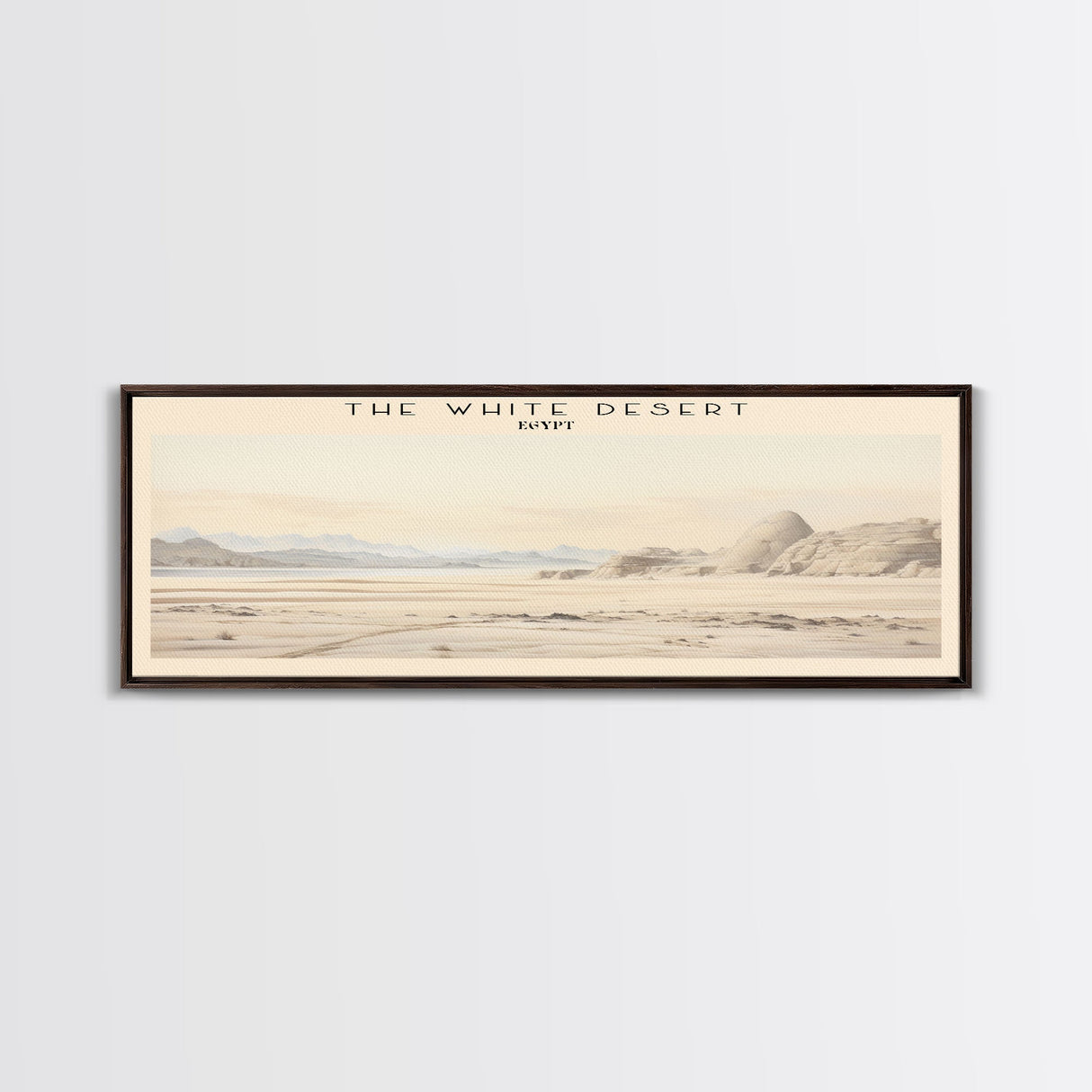 The White Desert Travel Print Wall Art, Travel Poster Print, Retro Style COUNTRY Home Decor, Wall Hanging, Travel Gift Idea, Unique Metal Art