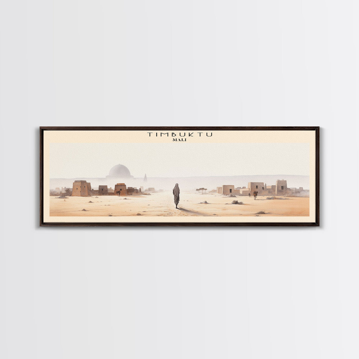 Timbuktu Framed Canvas Print Travel Poster | Wall Art | Home Decor | Gift For Travel Lover | Wall Hanging | Original Art