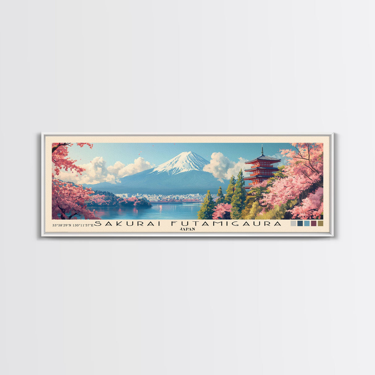 Sakurai Futamigaura, Japan Panoramic Print, Vacation Gift, Japan Wall Art, Vacation Wall Art, Vacatation Memories, Beach Decor, Beach Or Lakehouse Art