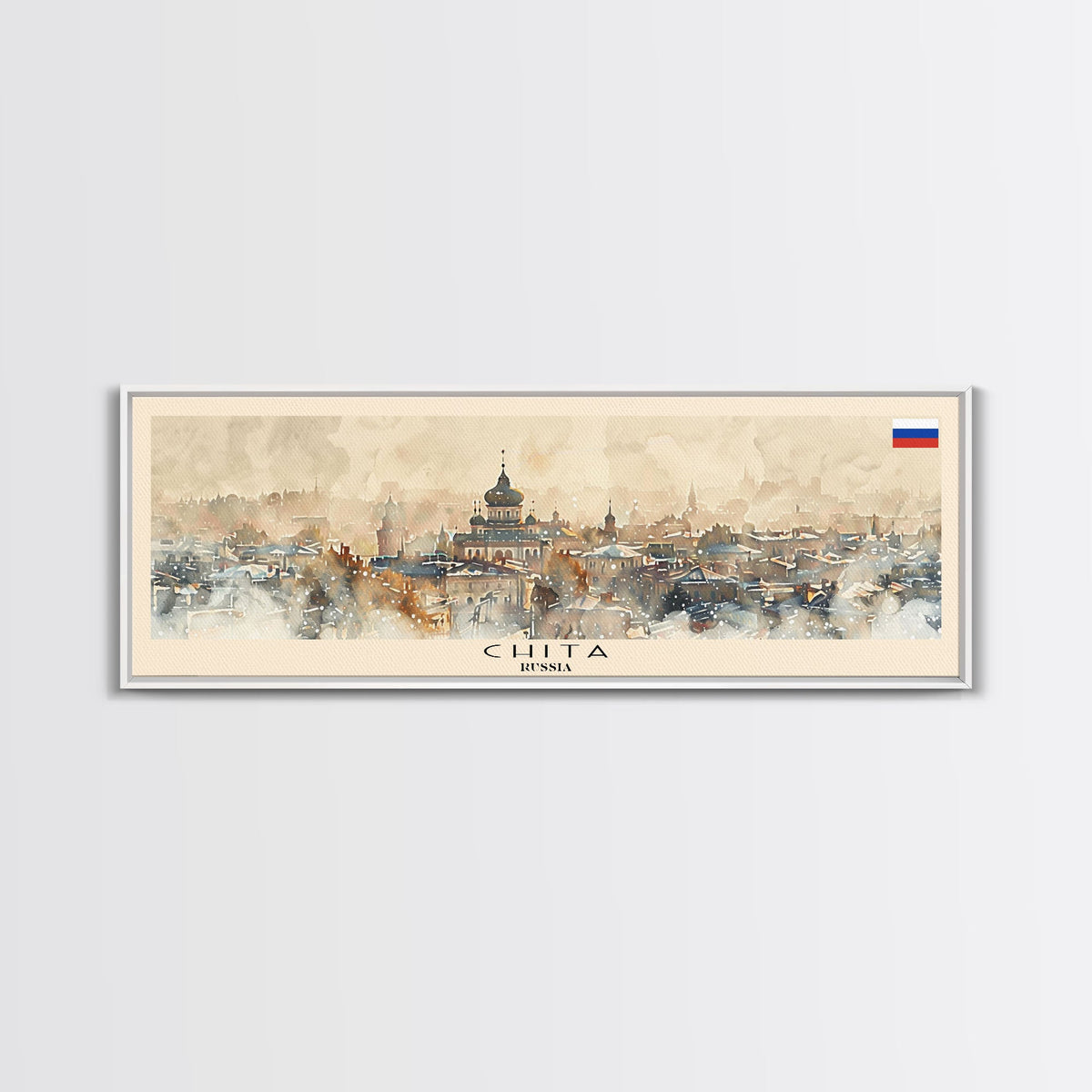 Chita Russia Travel Print Wall Art, Panoramic City Art, Travel Art, Wall Decor, Vacation Gift, Framed Canvas Print Or Metal Art