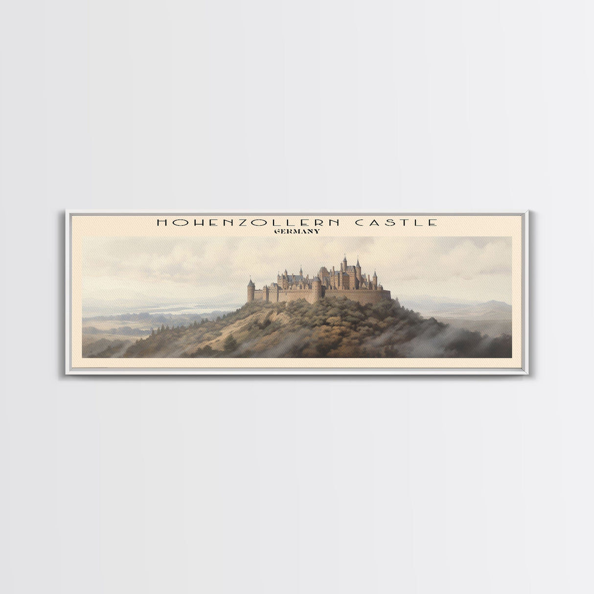 Hohenzollern Castle Travel Print Wall Art, Travel Poster Print, Retro Style COUNTRY Home Decor, Wall Hanging, Travel Gift Idea, Unique Metal Art