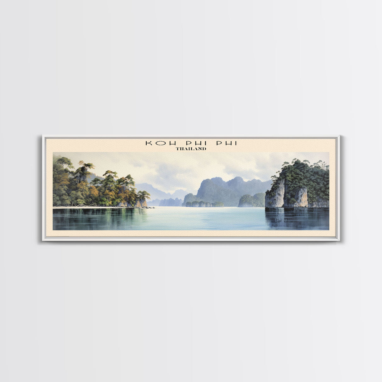 Koh Phi Phi Travel Poster Print, Framed Canvas Wall Art, Metal Wall Art, COUNTRY art, Gift For Him, Travel Wall Art, Travel Lover Gift