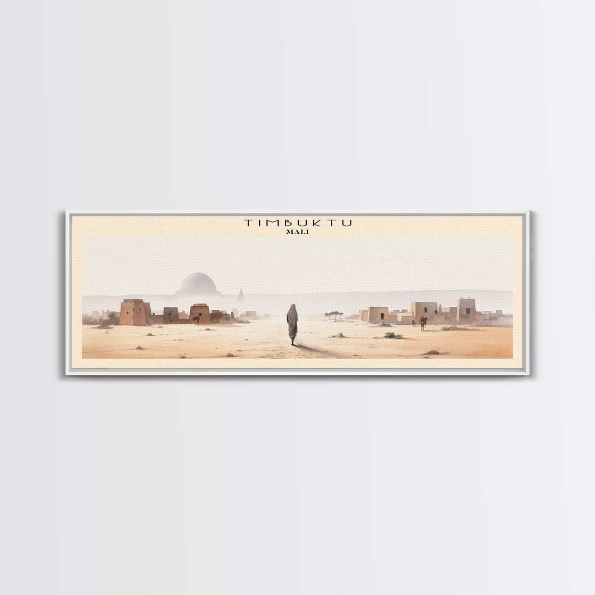 Timbuktu Framed Canvas Print Travel Poster | Wall Art | Home Decor | Gift For Travel Lover | Wall Hanging | Original Art