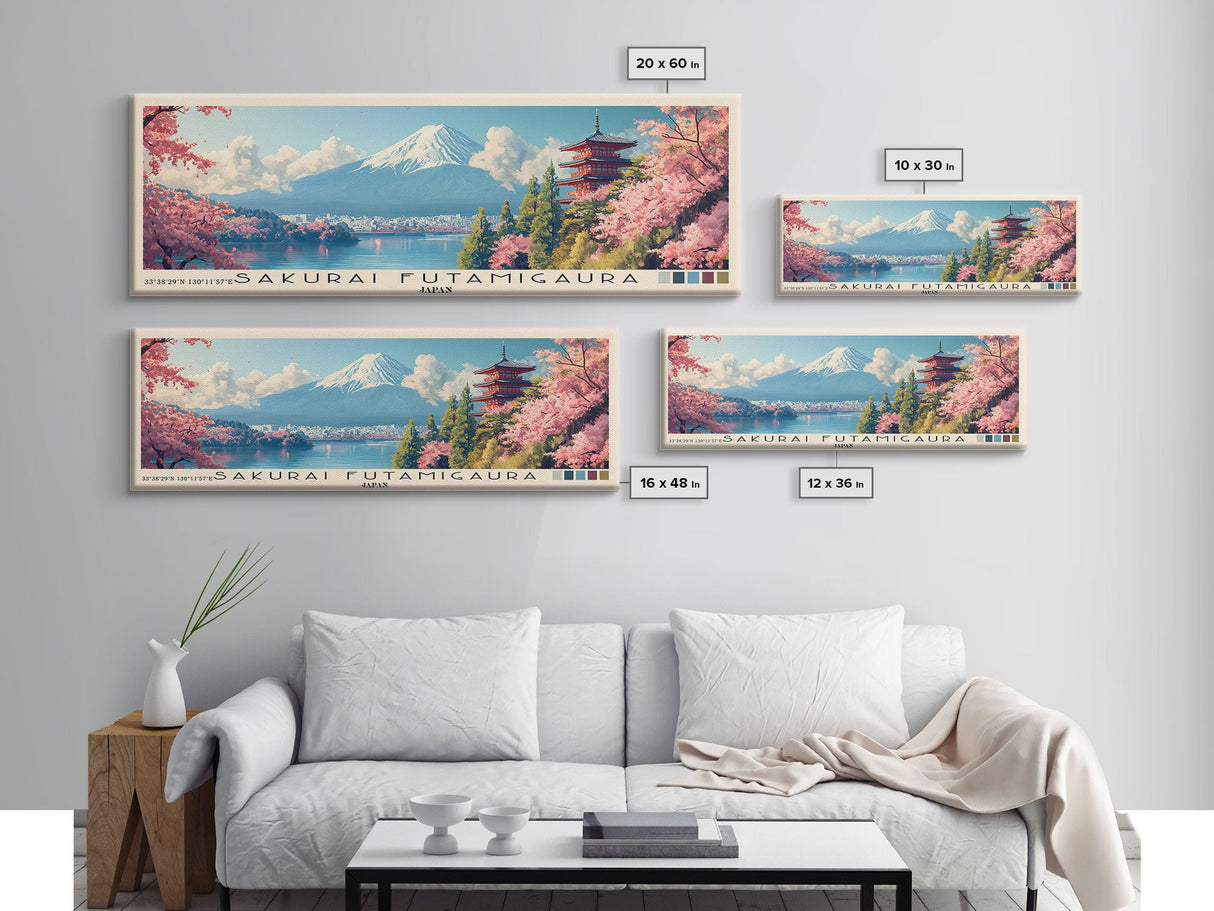 Sakurai Futamigaura, Japan Panoramic Print, Vacation Gift, Japan Wall Art, Vacation Wall Art, Vacatation Memories, Beach Decor, Beach Or Lakehouse Art