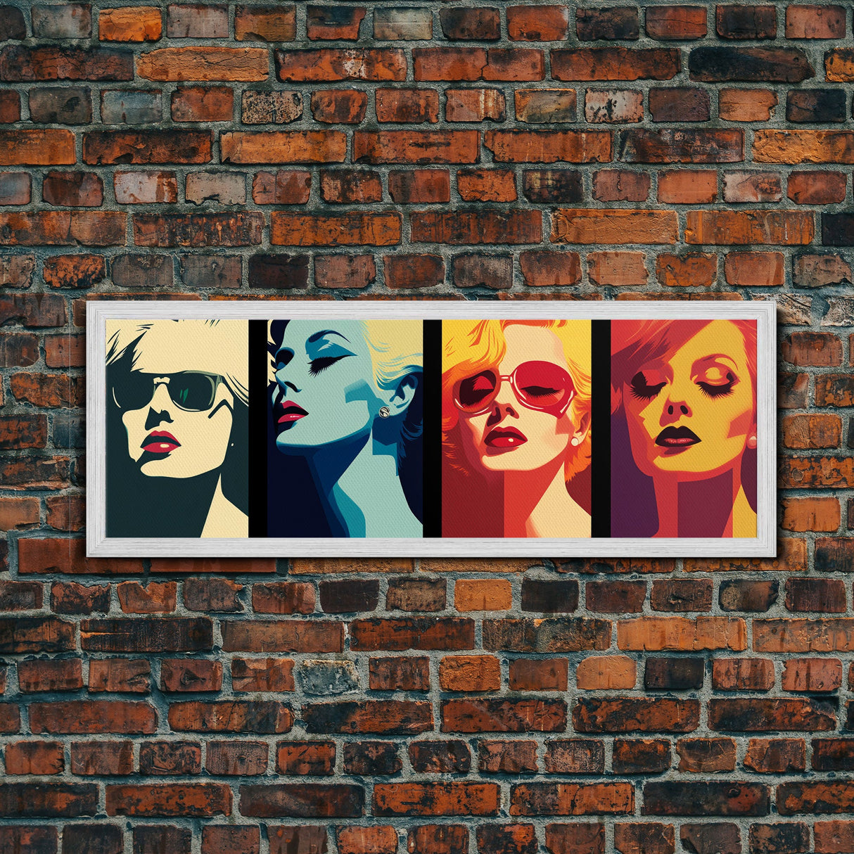 Pop Art Print, Kitchen Wall Decor, Framed Canvas Print, Warhol Inspired Colorful MCM Pop Art, Midcentury Modern