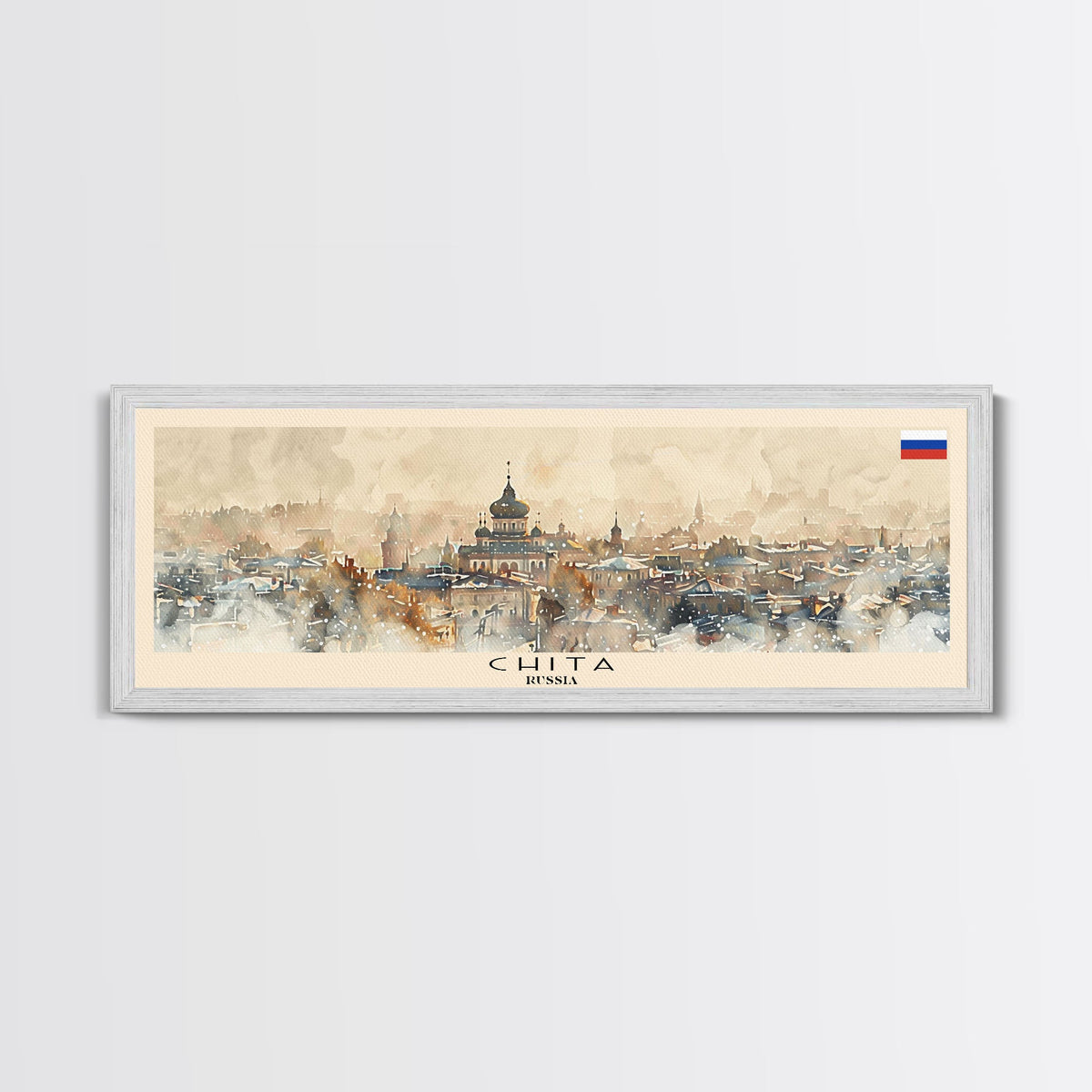 Chita Russia Travel Print Wall Art, Panoramic City Art, Travel Art, Wall Decor, Vacation Gift, Framed Canvas Print Or Metal Art