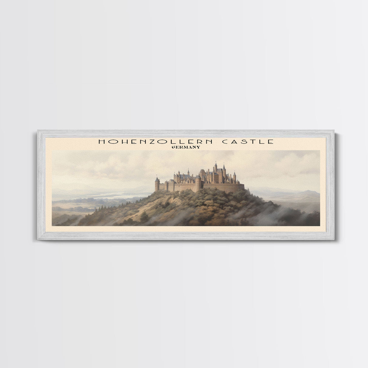 Hohenzollern Castle Travel Print Wall Art, Travel Poster Print, Retro Style COUNTRY Home Decor, Wall Hanging, Travel Gift Idea, Unique Metal Art