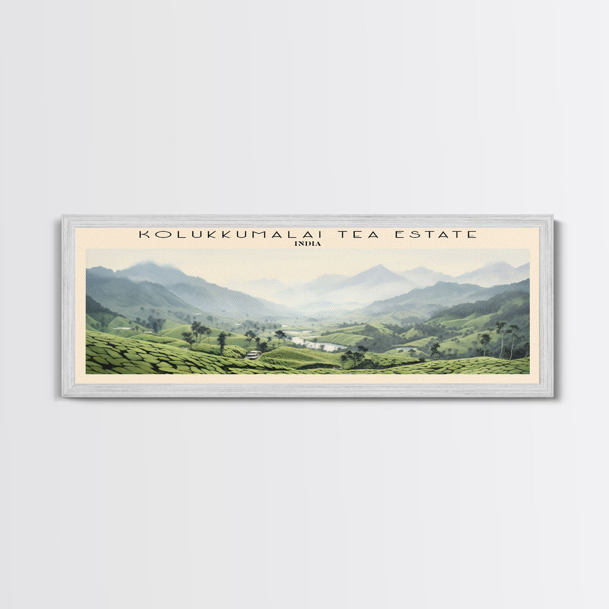 Kolukkumalai Tea Estate Wall Art Travel Poster Print, Gift For Travel Lover, Vacation Gift, COUNTRY Wall Art, Home Decor, Original Art