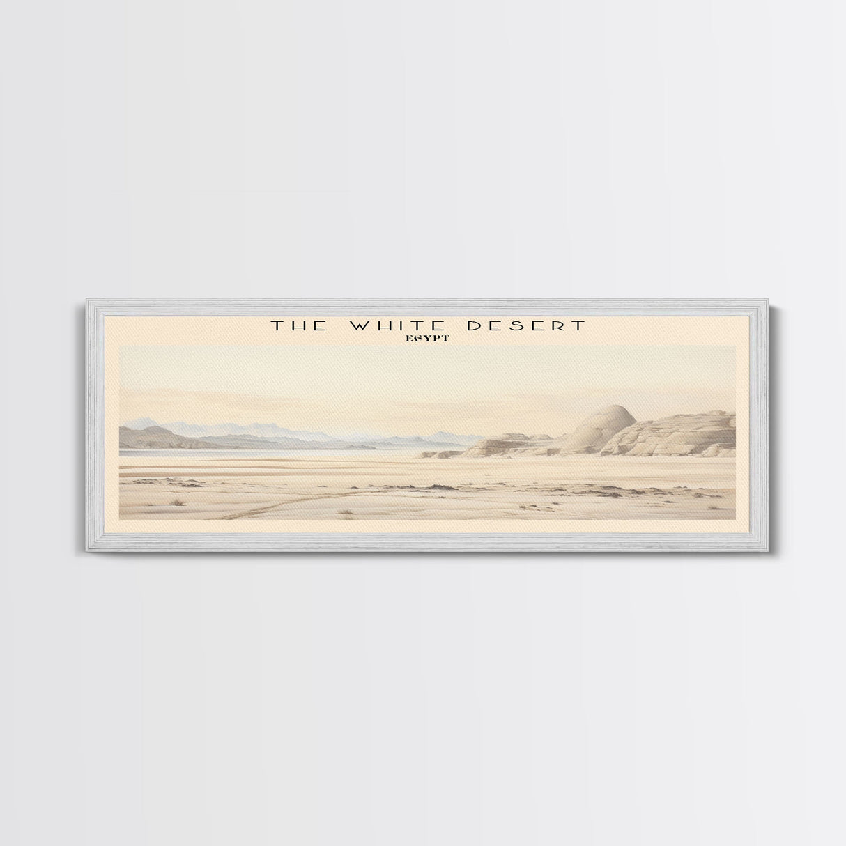 The White Desert Travel Print Wall Art, Travel Poster Print, Retro Style COUNTRY Home Decor, Wall Hanging, Travel Gift Idea, Unique Metal Art
