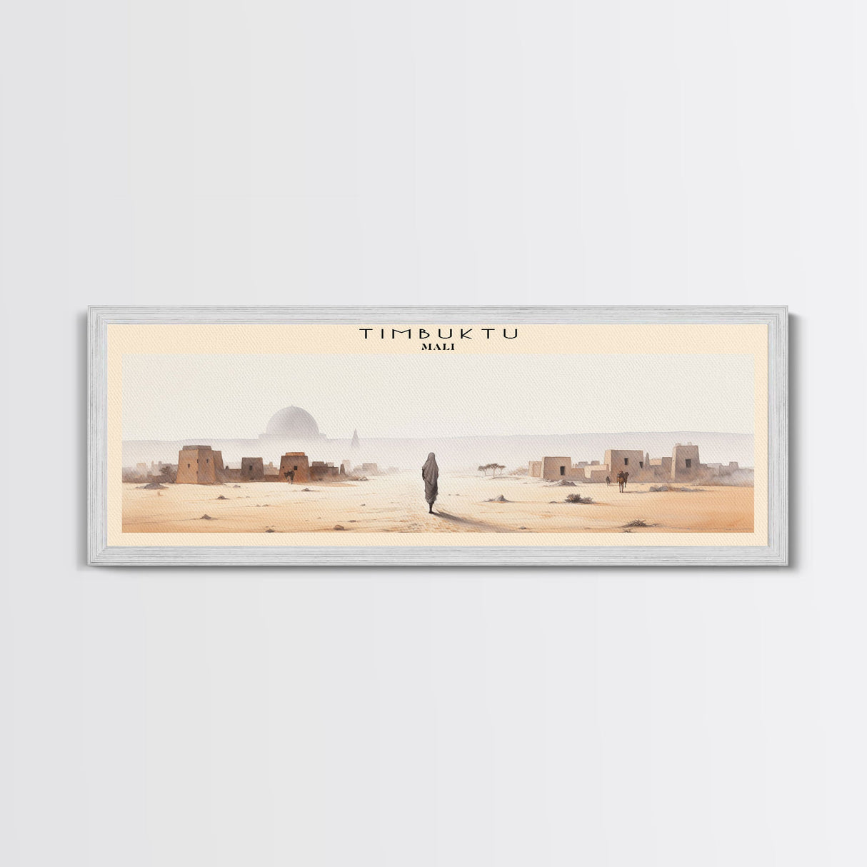 Timbuktu Framed Canvas Print Travel Poster | Wall Art | Home Decor | Gift For Travel Lover | Wall Hanging | Original Art