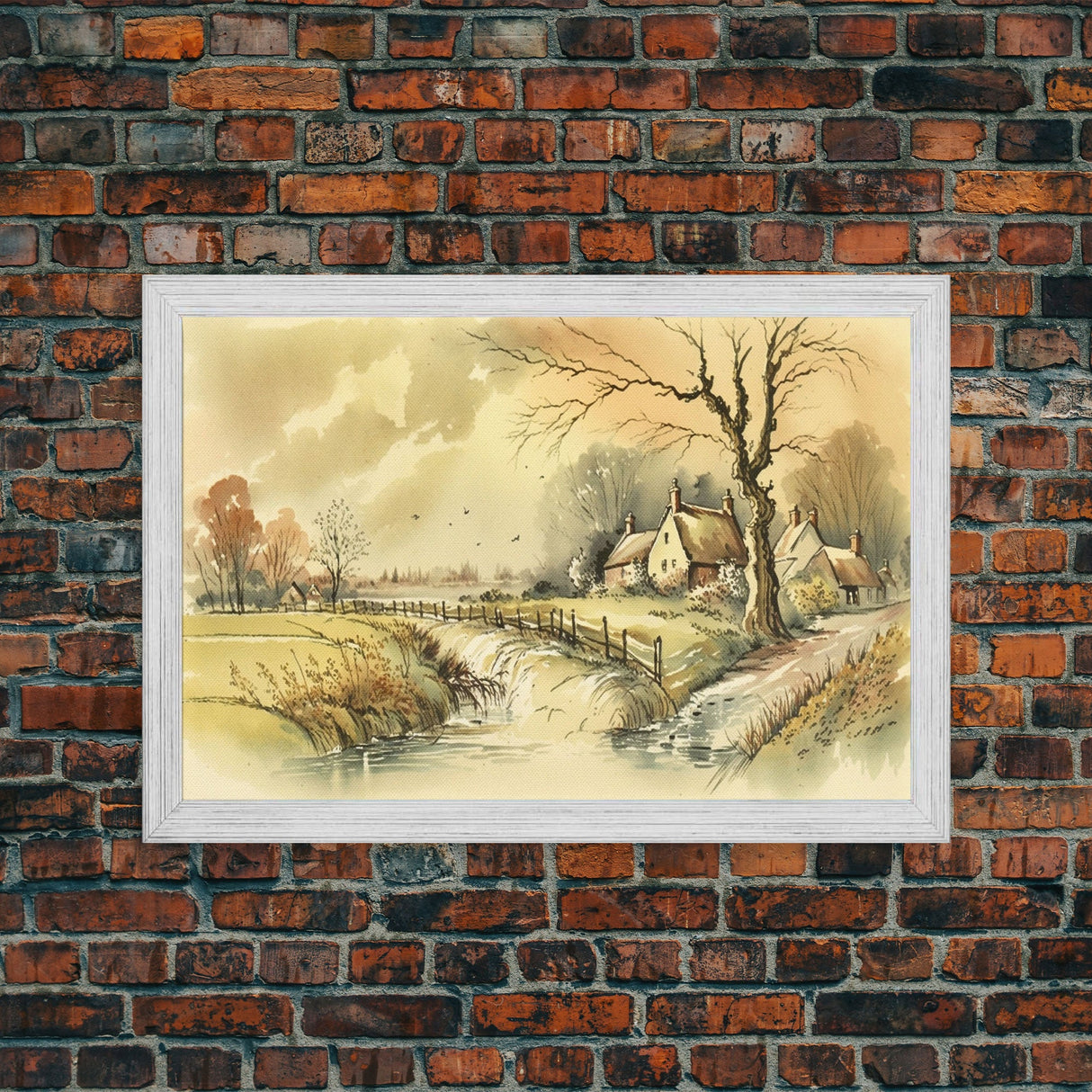 Life On The Farm, Framed Canvas Print, Wall Art