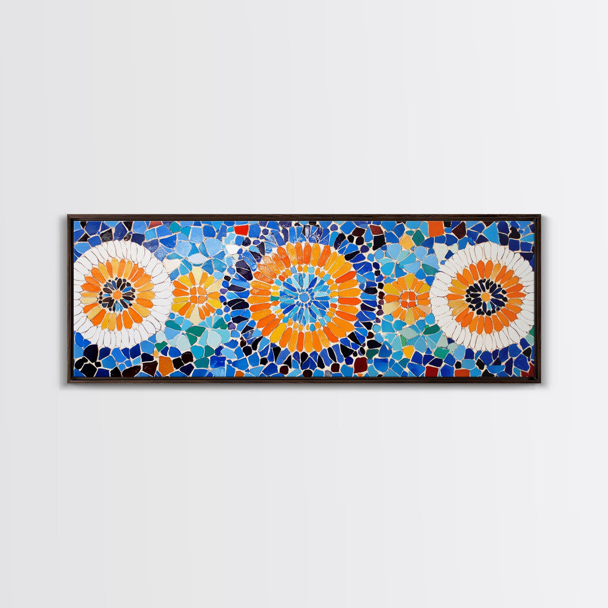 Mosaic Style Abstract Art Print, Sunflowers Mosaic Print, Floral Decor, Flower Abstract Art, Mosaic Wall Art Print, Sunflower Painting