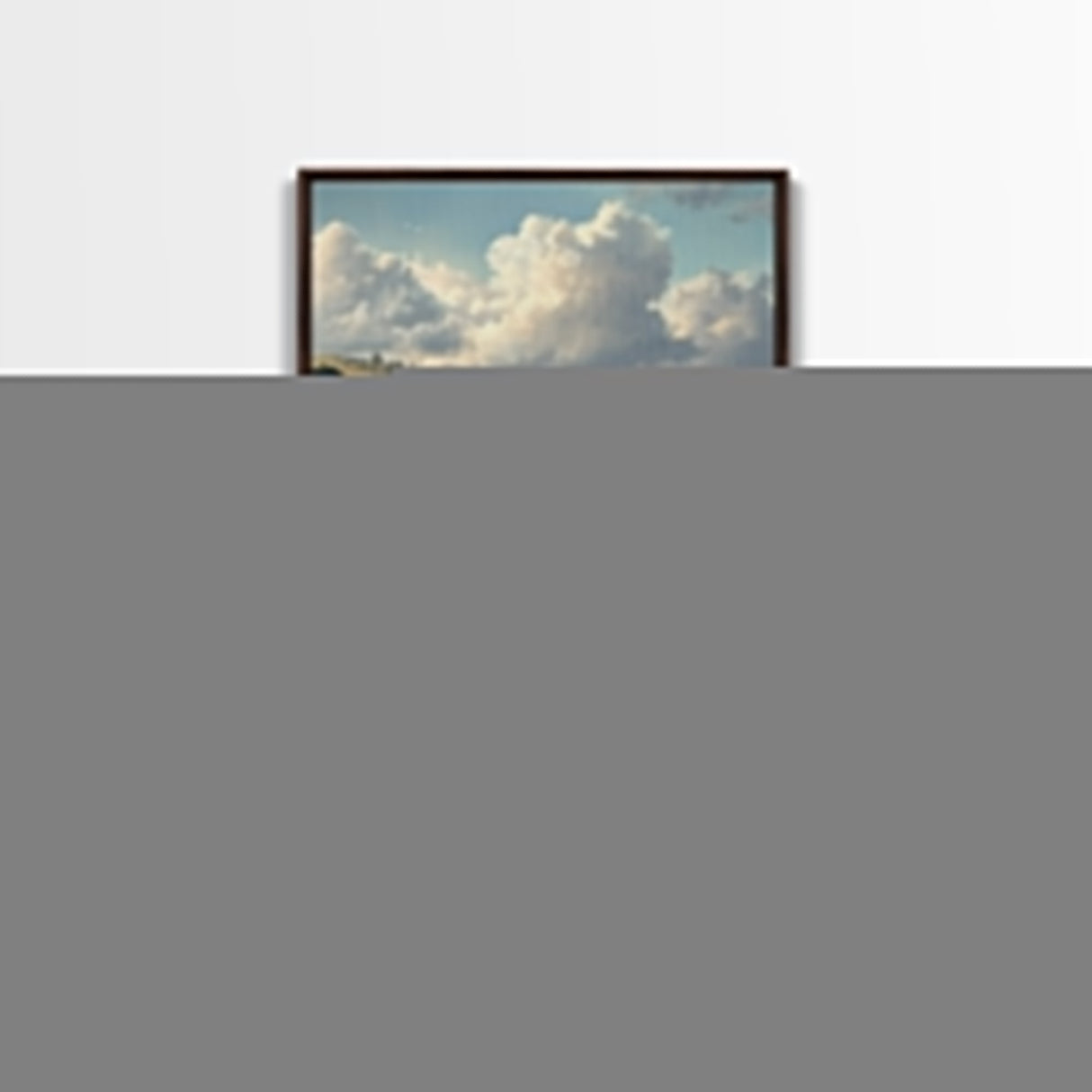 Coastal Seascape Framed Canvas Print Ocean Landscape Painting Cliffside Waves Art Nautical Coastal Decor Above Sofa Rustic Living Room Art