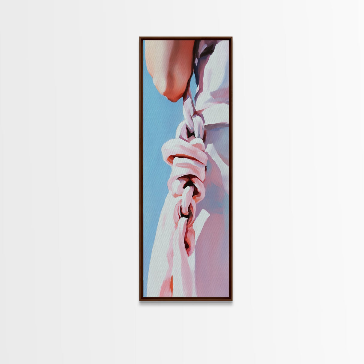 Twisted Fabric, Soft Detail, Fashion Elegance, Canvas Print, Minimalist Art, Bedroom Wall Decor, Chic Aesthetic, Stylish Modern Art