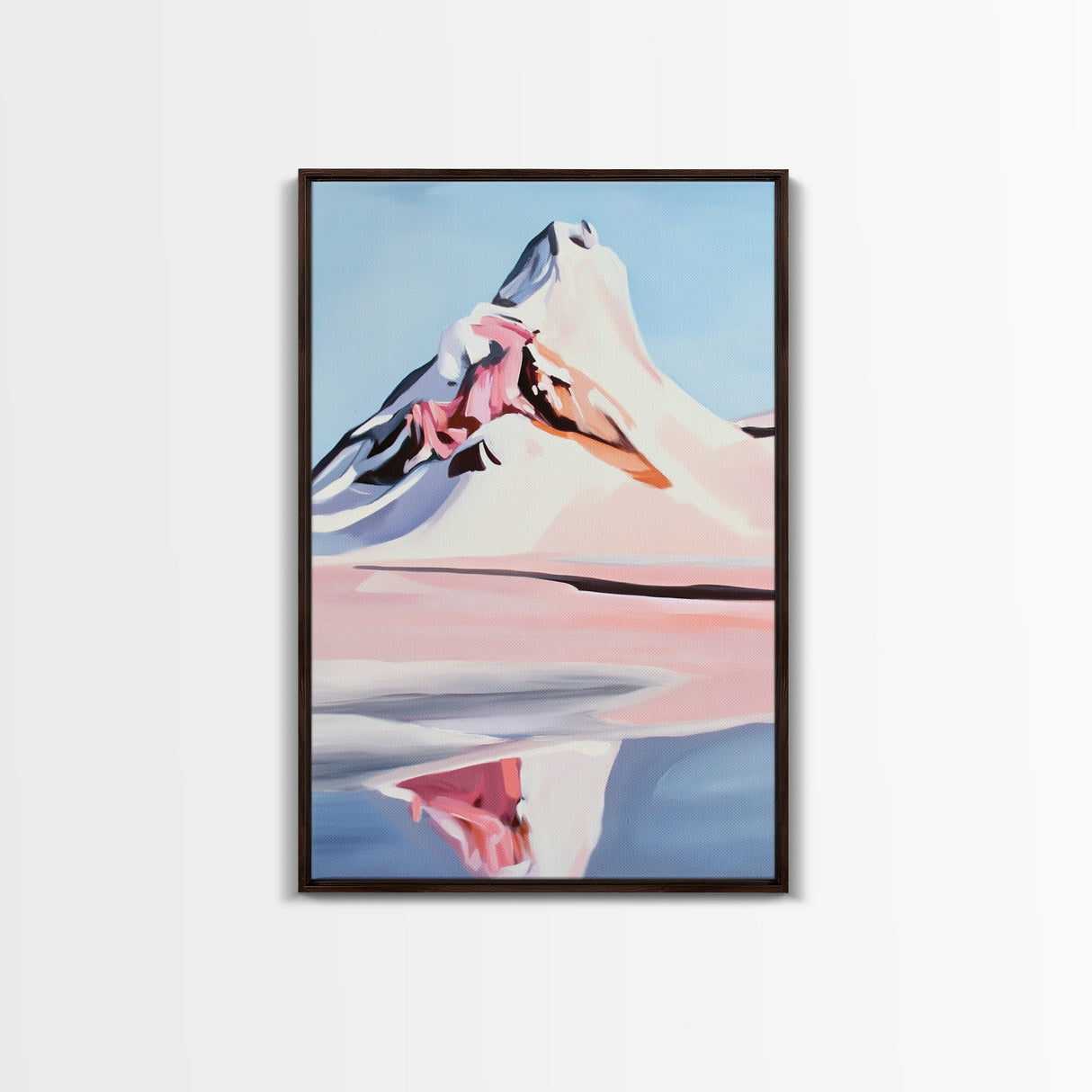 Cherry Blossom Painting, Pink Floral Art, Nature Wall Decor, Framed Canvas Print, Spring Aesthetic, Bedroom Wall Art, Romantic Floral