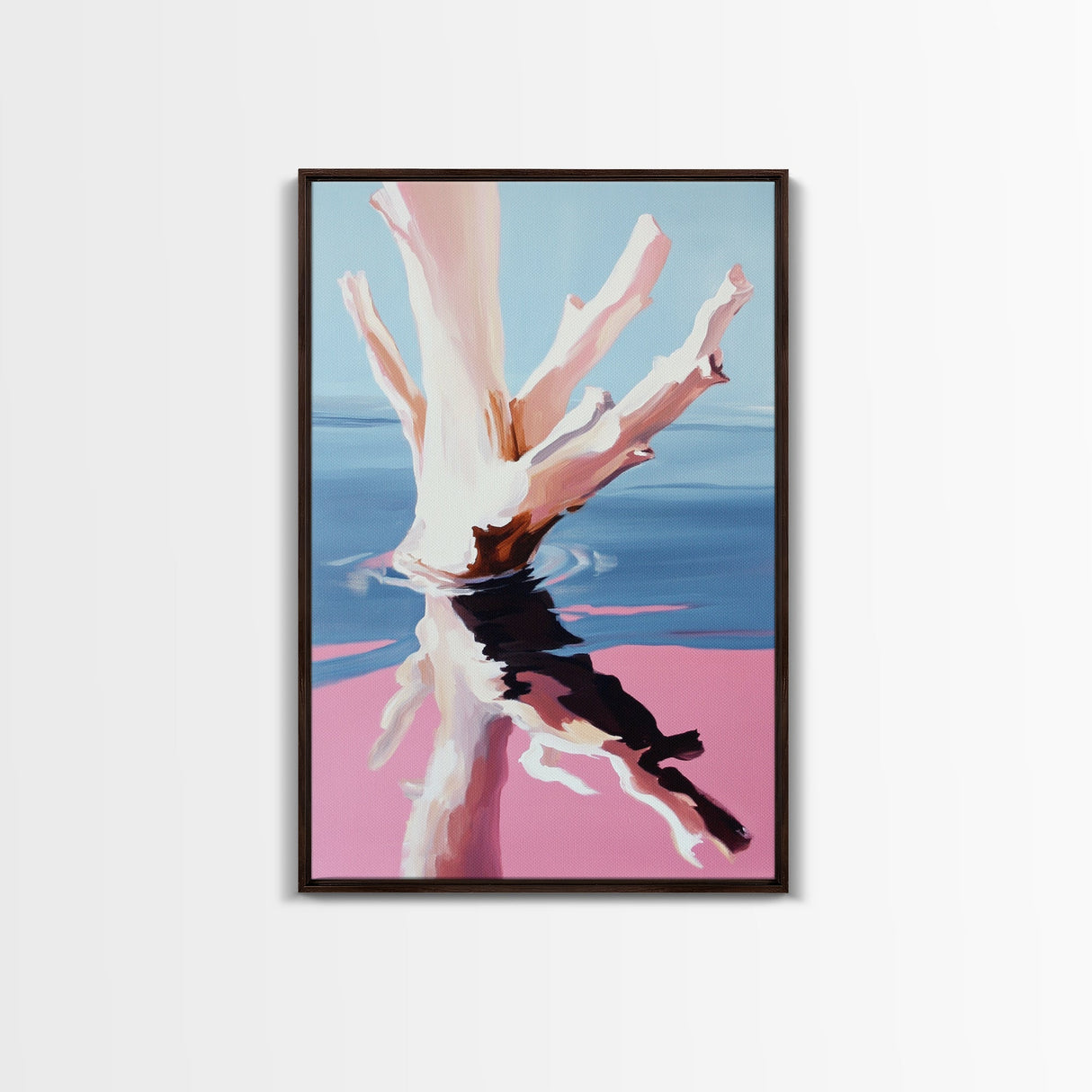 Abstract, Ocean Reflection, Coastal Art, Canvas Print, Modern Beach Wall Art, Minimalist Decor, Water Painting, Living Room Wall Art