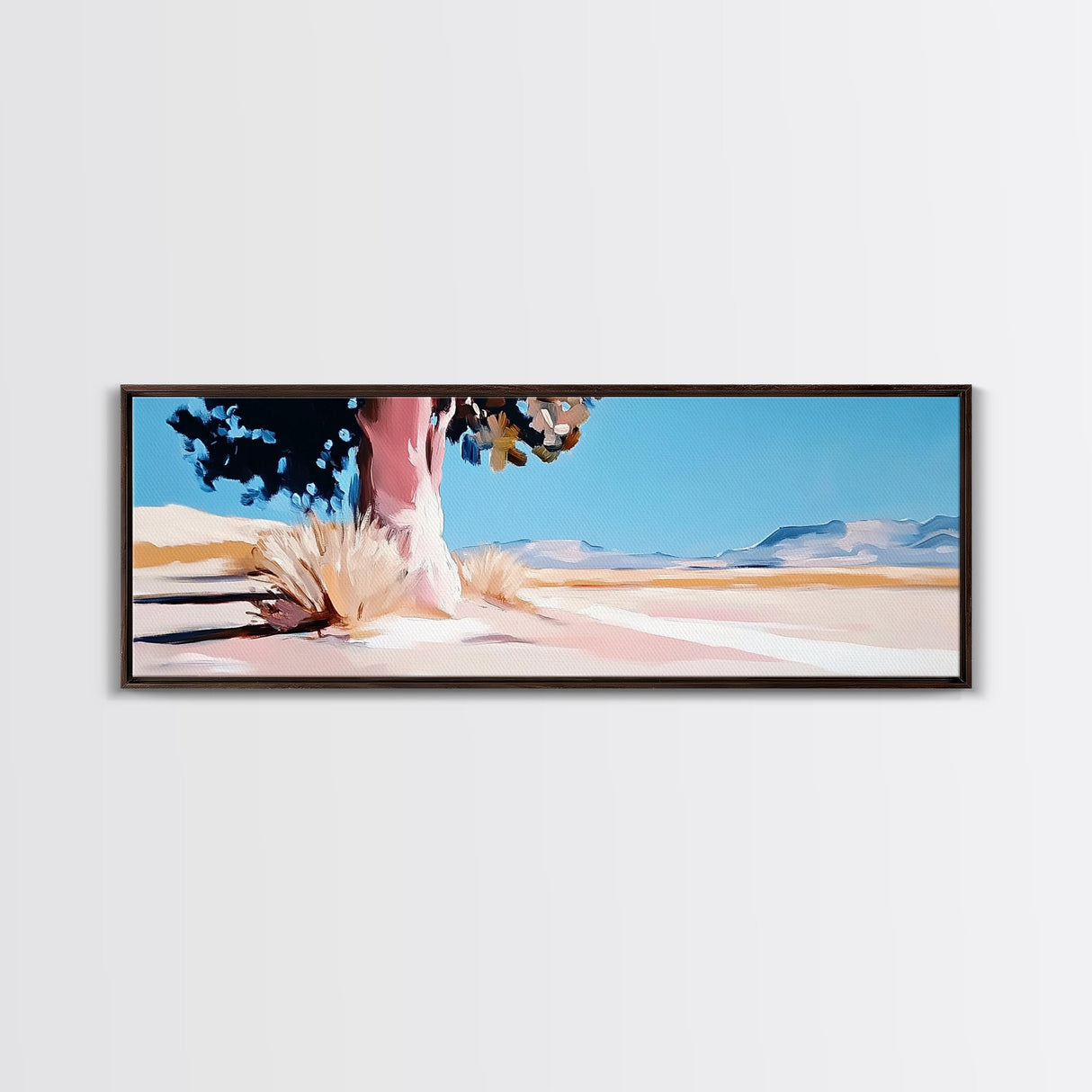 Desert Tree, Sunset Landscape, Southwest Art, Modern Wall Decor, Canvas Print, Minimalist Art, Living Room Wall Art, Rustic Decor