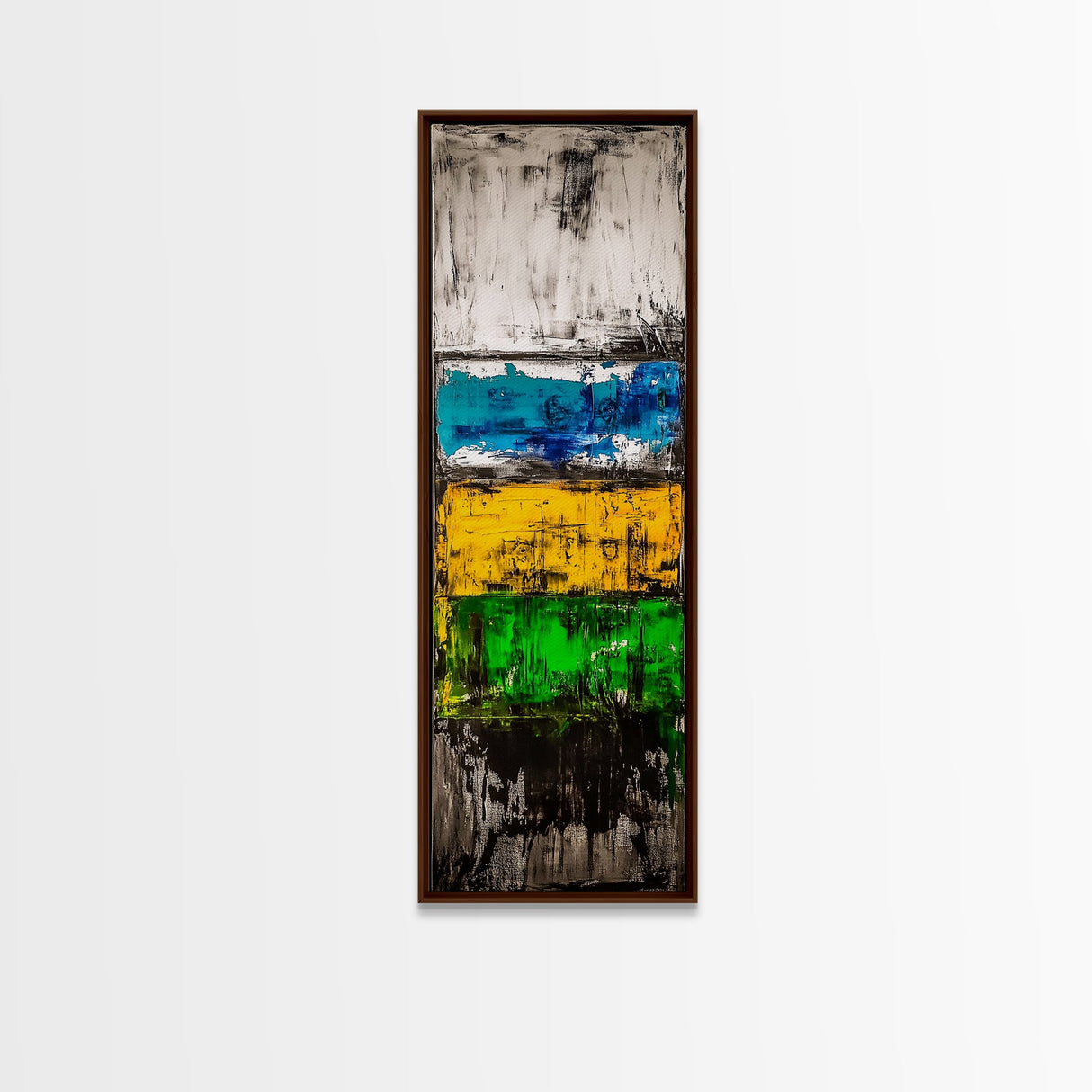 Colorful Abstract, Bold Textures, Vibrant Expression, Framed Canvas Print, Contemporary Wall Art, Living Room or Office Artwork