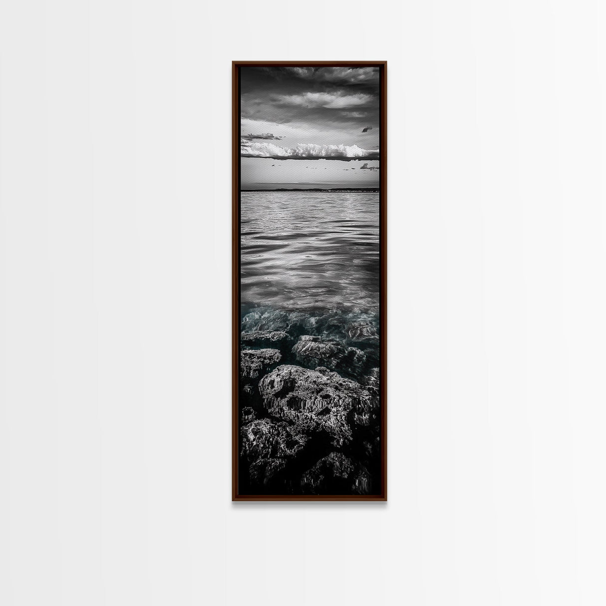 Ocean Depths, Coastal Art, Black and White Photography, Canvas Print, Beach Wall Art, Nautical Decor, Ocean Print, Modern Home Decor