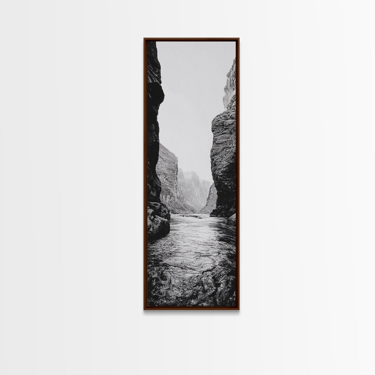 Canyon River, Rugged Passage, Rock Formations, Canvas Print, Nature Explorer Decor, Living Room or Cabin Rustic Wall Art, Bathroom Art