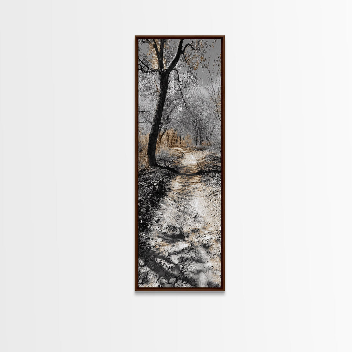Forest Trail, Autumn Path, Nature Escape, Earthy Journey, Canvas Print, Rustic Fall Wall Art, Entryway or Hallway Decor, Woodland Landscape