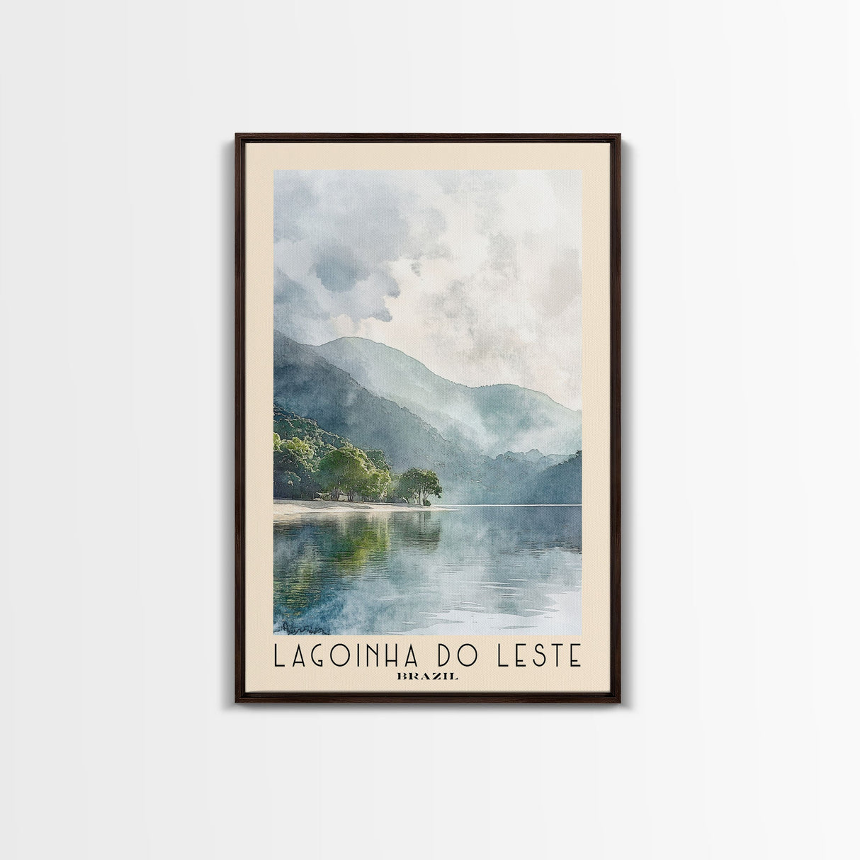 Lagoinha do Leste, Brazil Watercolor Beach Print, Vacation Gift, Brazil Wall Art, Beach Painting, Beach Decor, Beach Painting