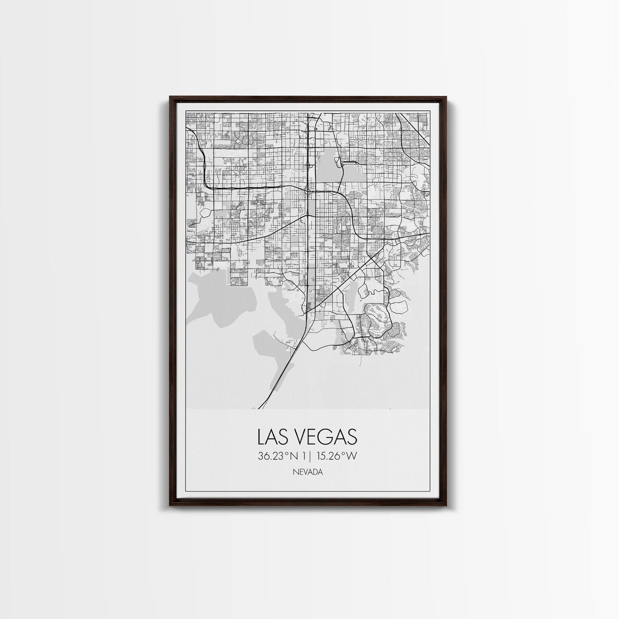 Las Vegas Street Map, Nevada Map, City Map Art, Modern Wall Art, Wall Art, Canvas Print, Travel Wall Décor, Dorm Wall Print, Couples Gift